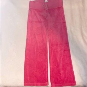 Juicy Couture Pink Velour Pants